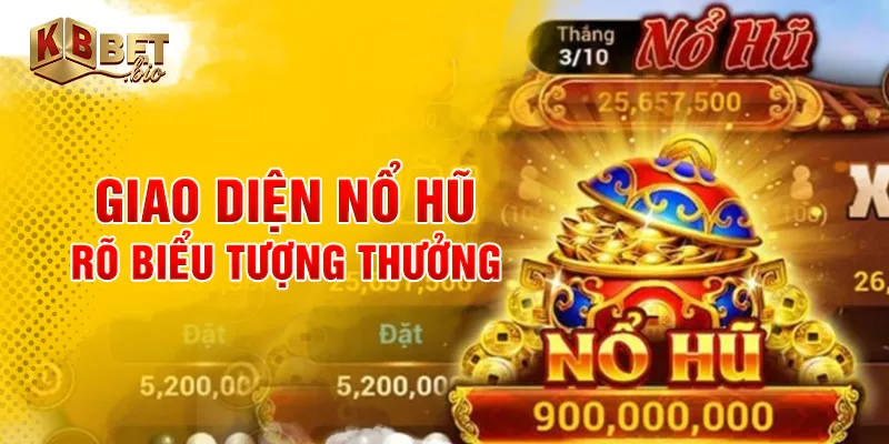 Giao diện nổ hũ rõ biểu tượng thưởng