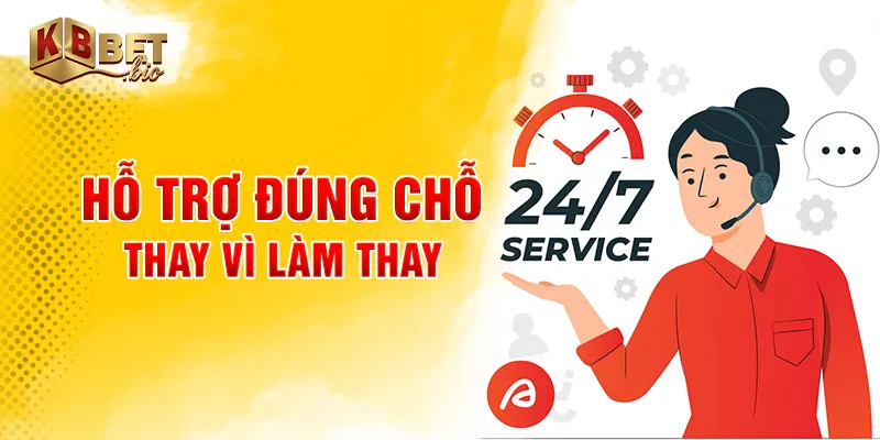 Hỗ trợ đúng chỗ thay vì làm thay