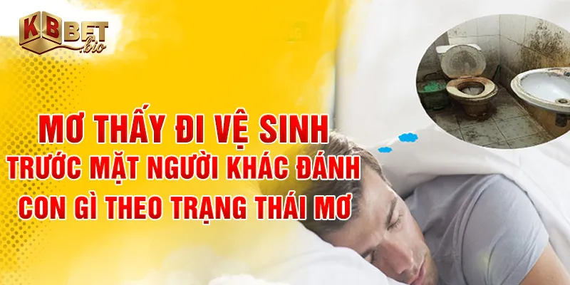Mơ thấy đi vệ sinh trước mặt người khác đánh con gì theo trạng thái mơ