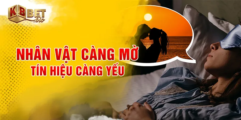 Nhân vật càng mờ tín hiệu càng yếu