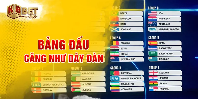 Bảng đấu căng như dây đàn